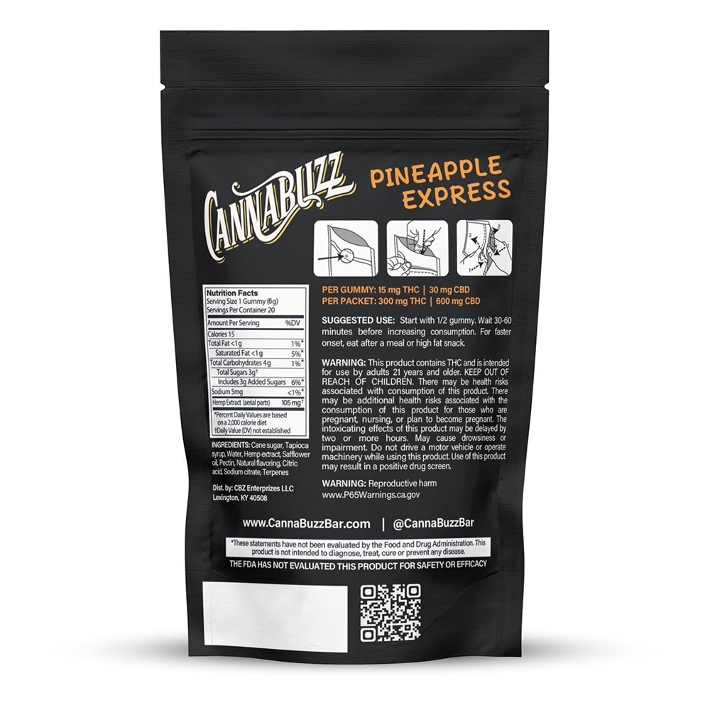 Pineapple Express 15mg Balance Gummies | Cannabuzz
